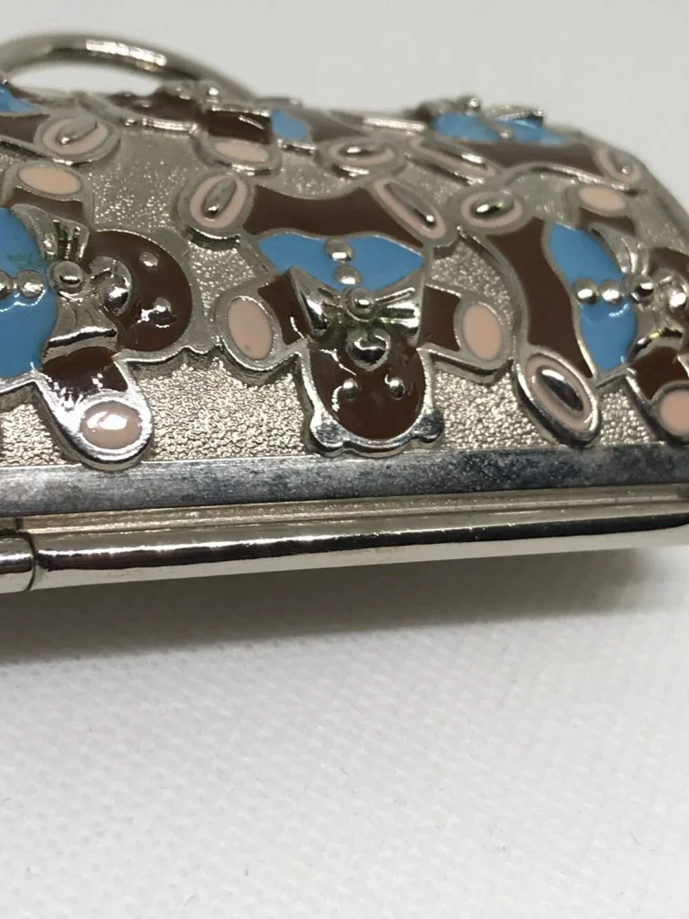 Vintage Judith Lieber for Neiman Marcus Teddy Bear Mini Purse Coin Pill Box